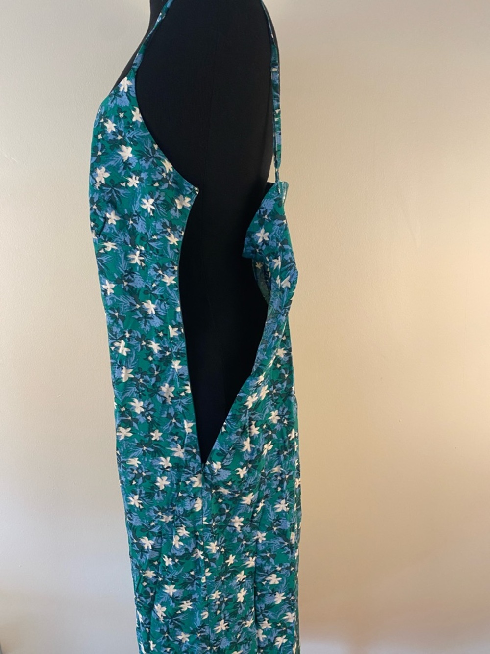 Green Floral A-Line Maxi Skirt - Picture 3 of 14
